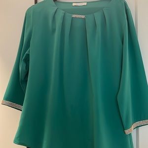 Green top size medium blouse